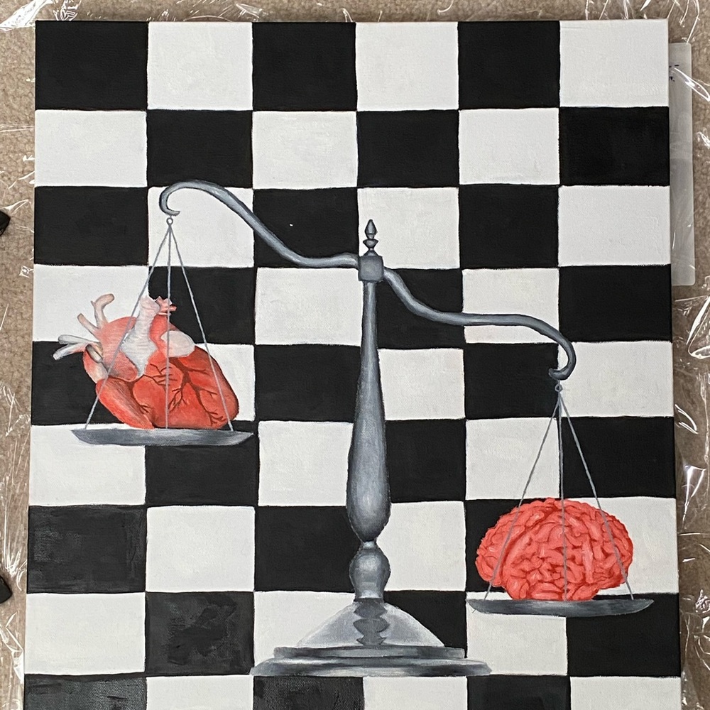 Brain and heart painting